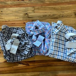LOT OF 3 NWOT JOHNSTON & MURPHY BUTTON DOWN SHIRTS
